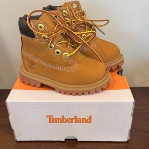 Timberland Kids Brown Lace-Up Boots